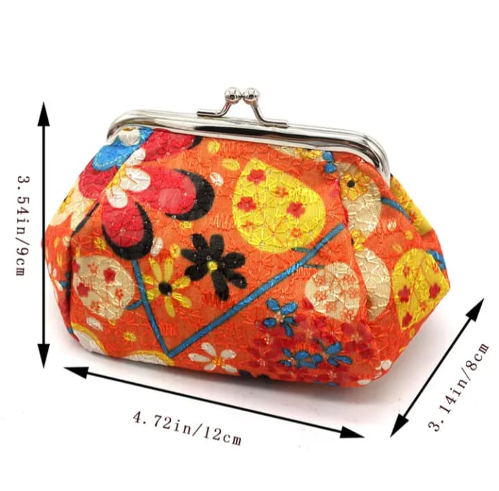 Floral Pattern Coin Purse