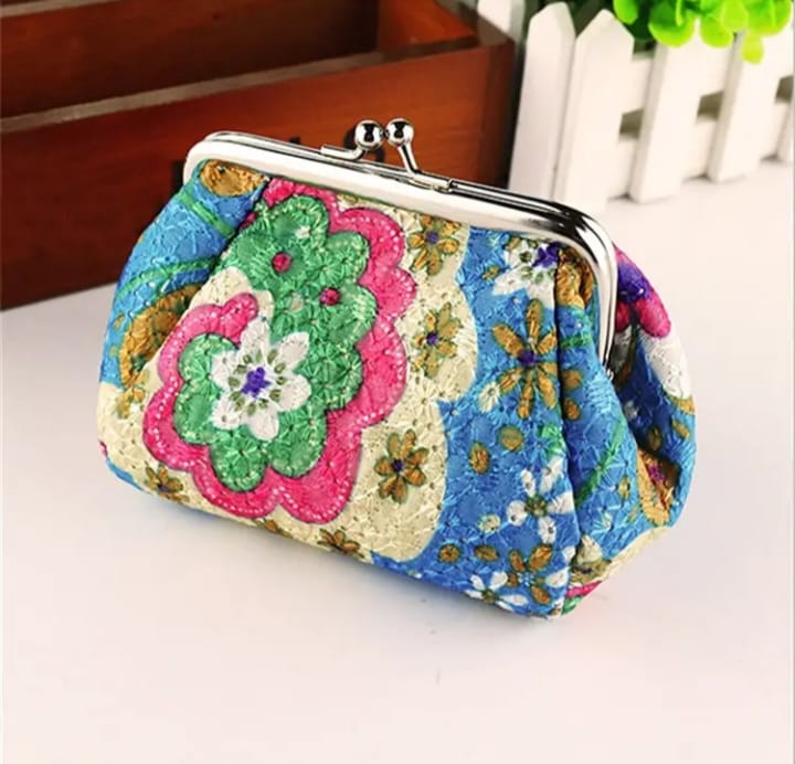 Floral Pattern Coin Purse