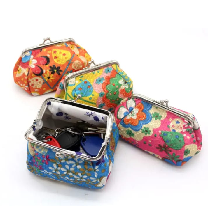 Floral Pattern Coin Purse