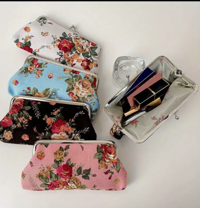 Floral Pattern Small Clutch