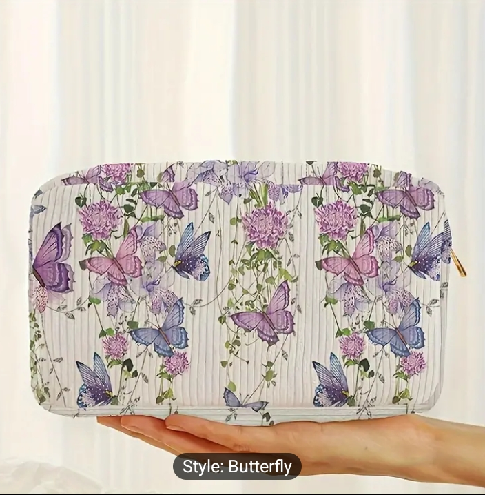 Butterfly Quilted Pouch