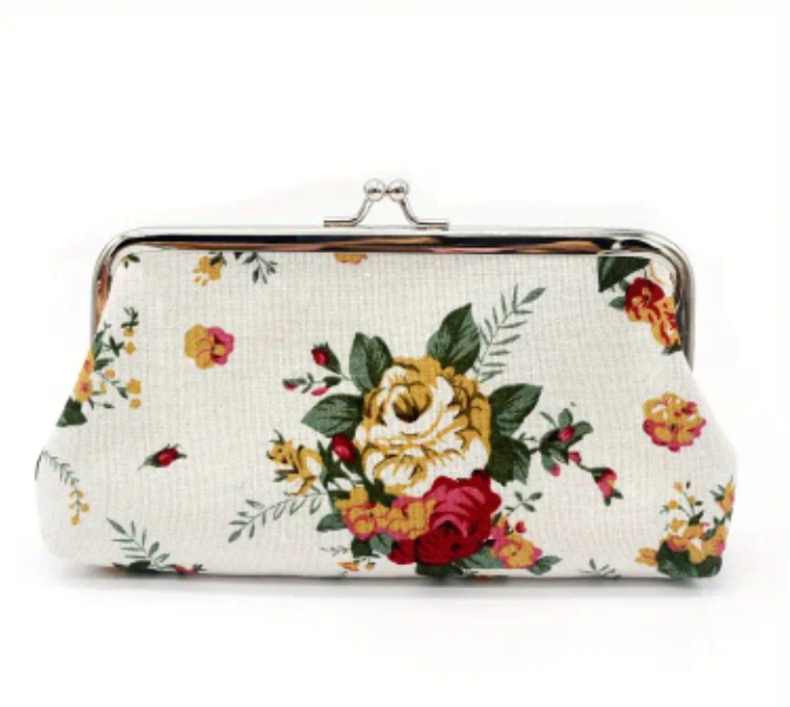 Floral Pattern Small Clutch