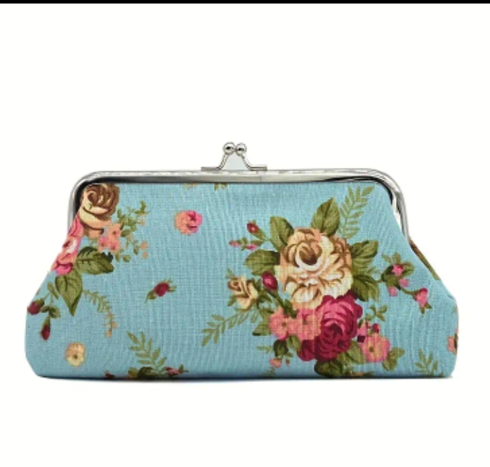 Floral Pattern Small Clutch