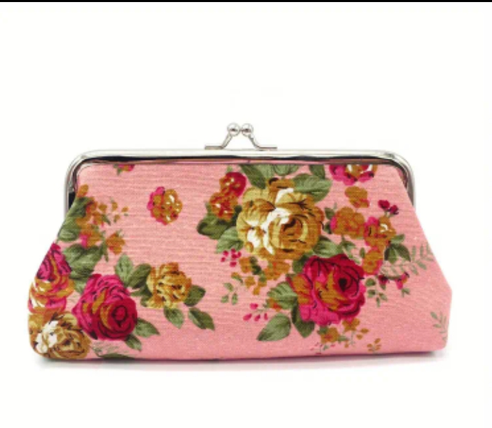 Floral Pattern Small Clutch