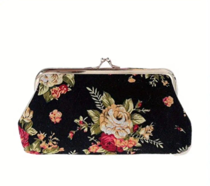 Floral Pattern Small Clutch