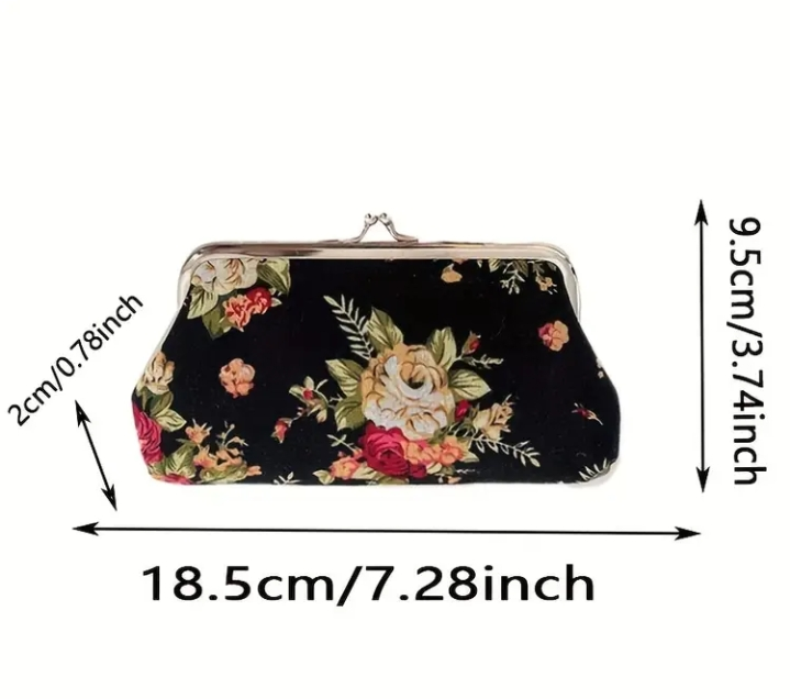 Floral Pattern Small Clutch